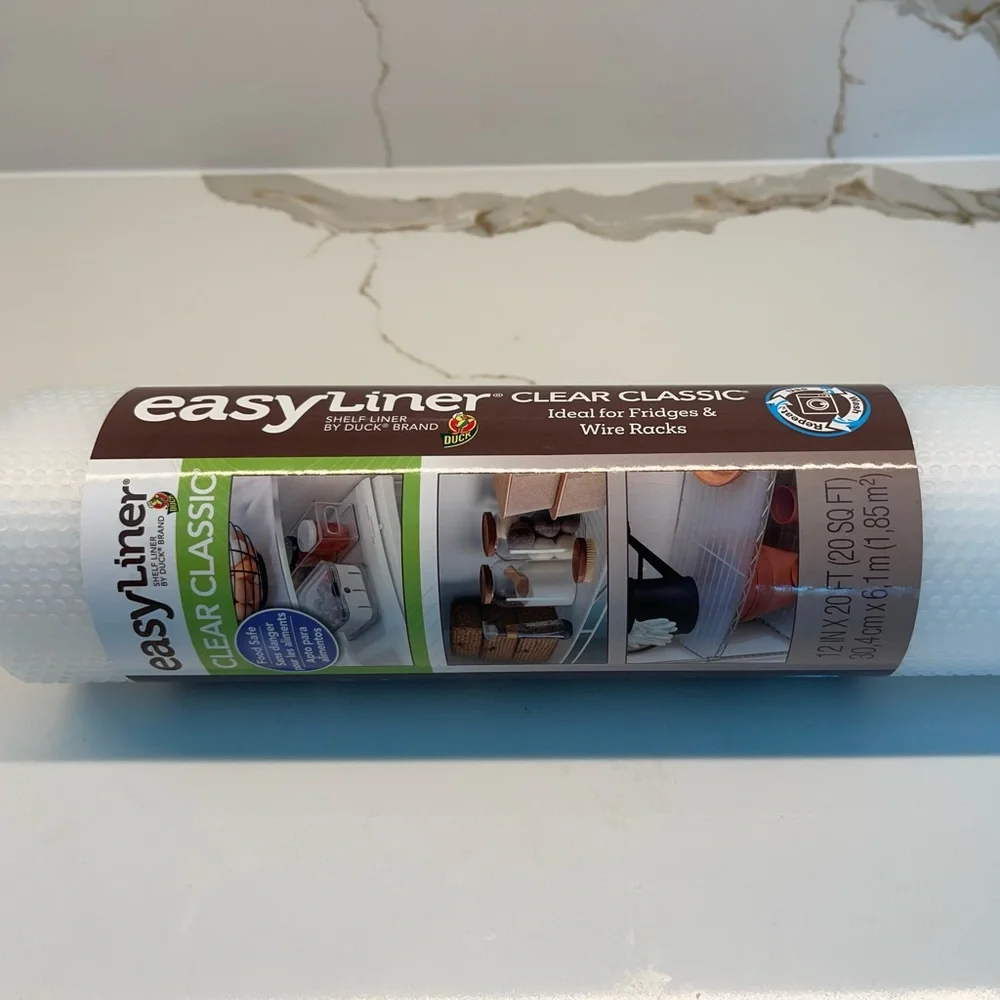 NWT Clear Classic® EasyLiner® Brand Shelf Liner - Clear, 12 in. x 20 ft.